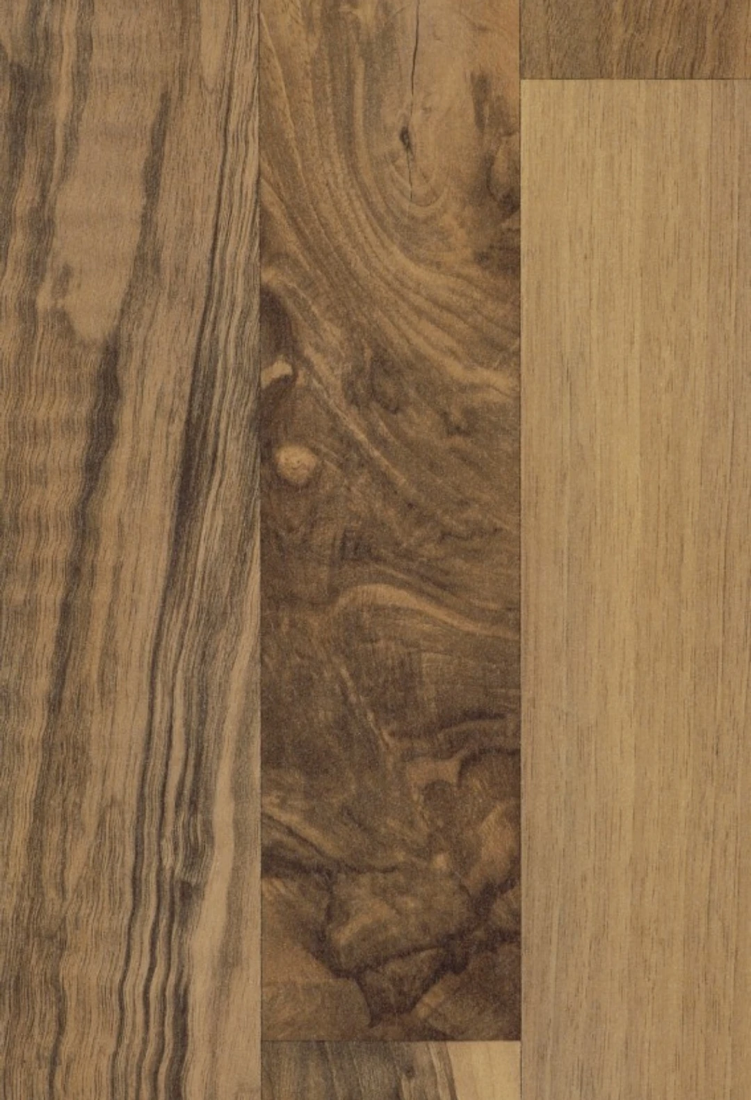 Piso laminado Nuez, Country Limited: café y beige con veta intensa